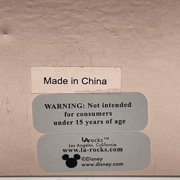 NIB Disney Fine Silver Plated & Enamel Mickey & Minnie Double Pendant Necklace - Picture 6 of 6